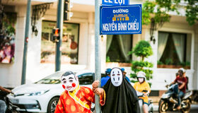 Step into the vibrant heart of Le Loi Street Hue